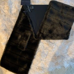 NWT- Adrienne Landau Faux Fur Shell Brown -OS